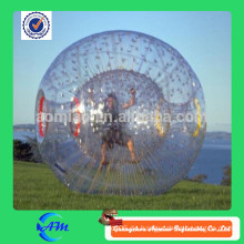 1.0mm PVC transparente aufblasbare Hopfen Bälle, Zorb Ball für Menschen, aufblasbare Körper Zorb Ball